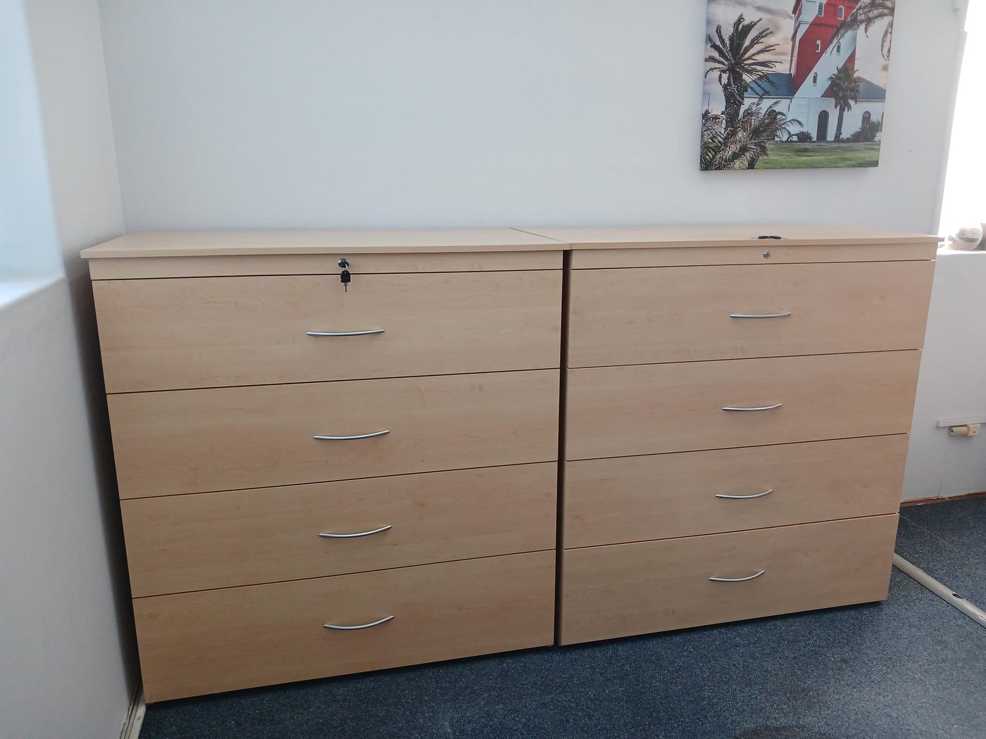 Cabinets installed at a client office